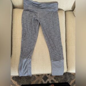 Lululemon Athletica Space Gray Leggings, Size 8, GUC
